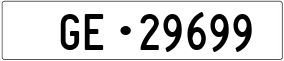 Trailer License Plate